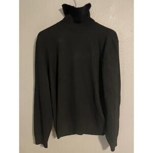 Theory Sweater Mens Extra Large Black Cashmere Turtleneck Hilles TN B Pullover